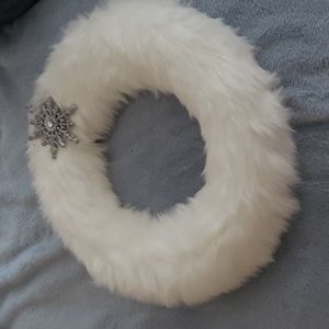 White Christmas wreath